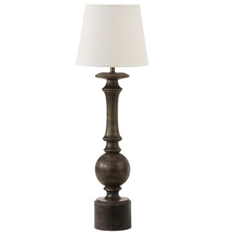 zdjęcie Czarna drewniana lampa stołowa Molly 61cm